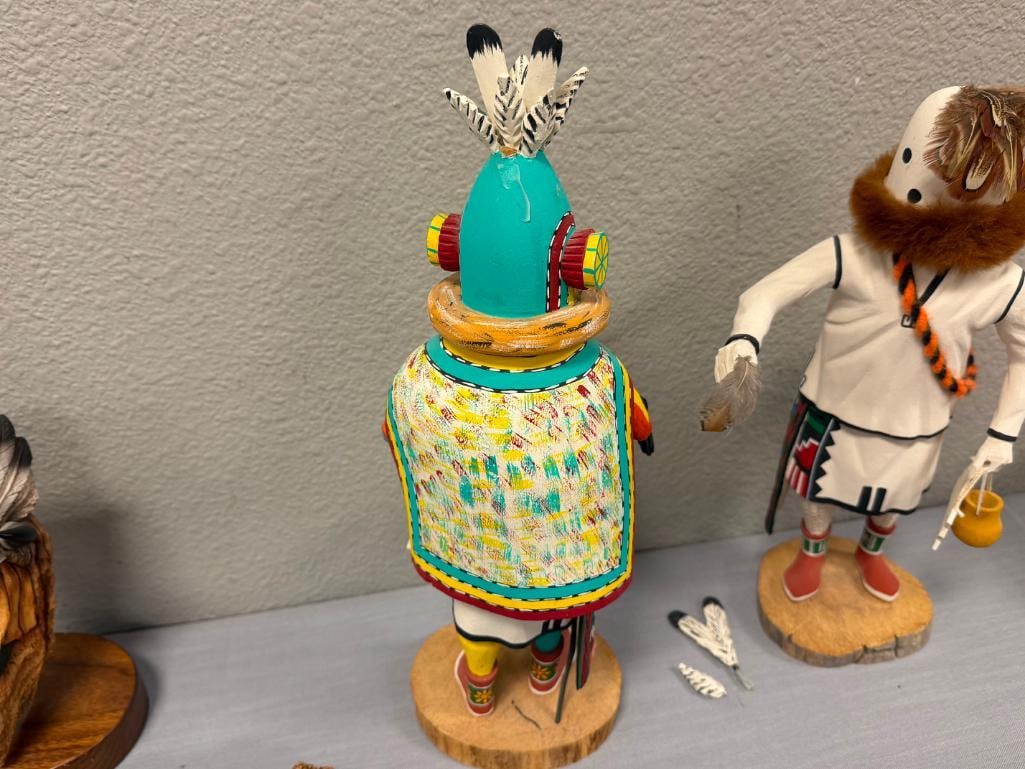 LEO LA CA PA HIGHLY RESPECTED HOPI PUEBLO KACHINA CARVER FROM FIRST MESA AHOLI AND EOTOTO - 8