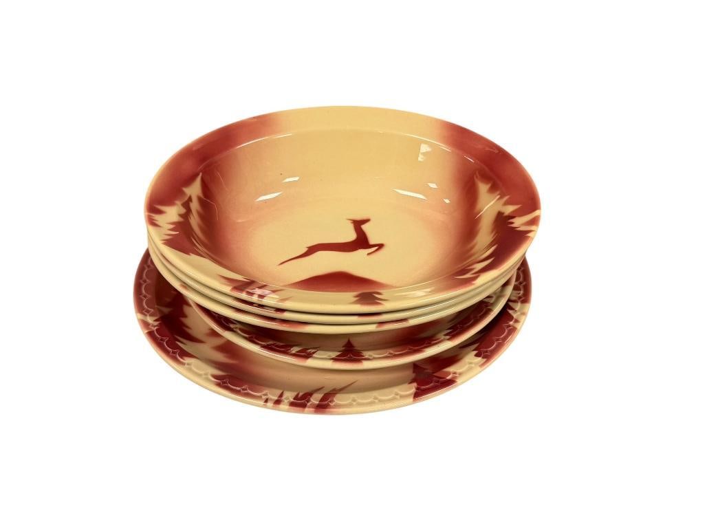 ADOBE WARE SYRACRUSE CHINA THE TRAVELER PATTERN STENCIL MOTIF CHINA (1 of 10)