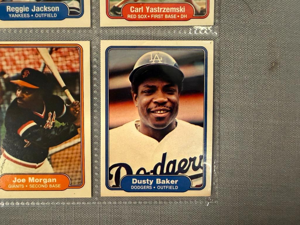 1982 FLEER BASEBALL HALL OF FAME BASEBAL CARDS MIKE SCHMIDT, ROBIN YOUNT, JOE MORGAN, TOMMY JOHN - 6