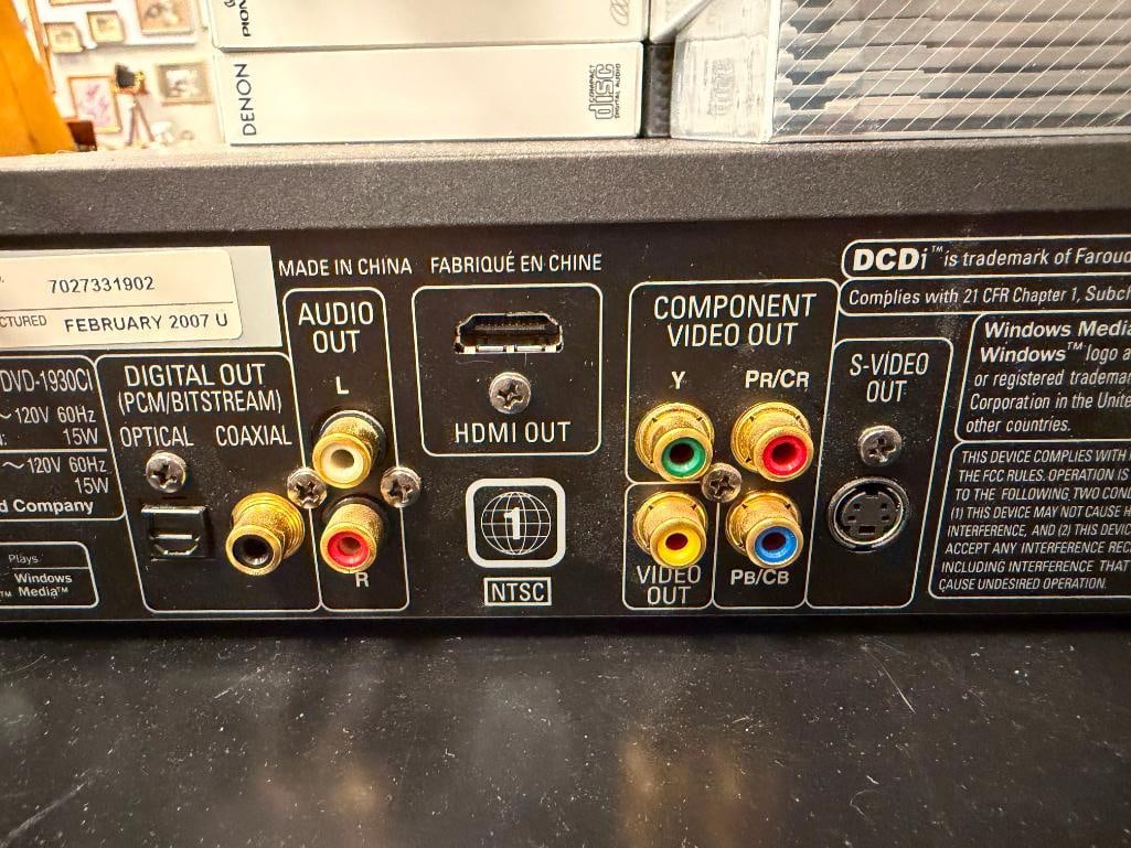 DENON CD AUTO CHANGER DCM-555 AND DENON SUPER AUDIO CD PLAYER DVD-1930CI - 16