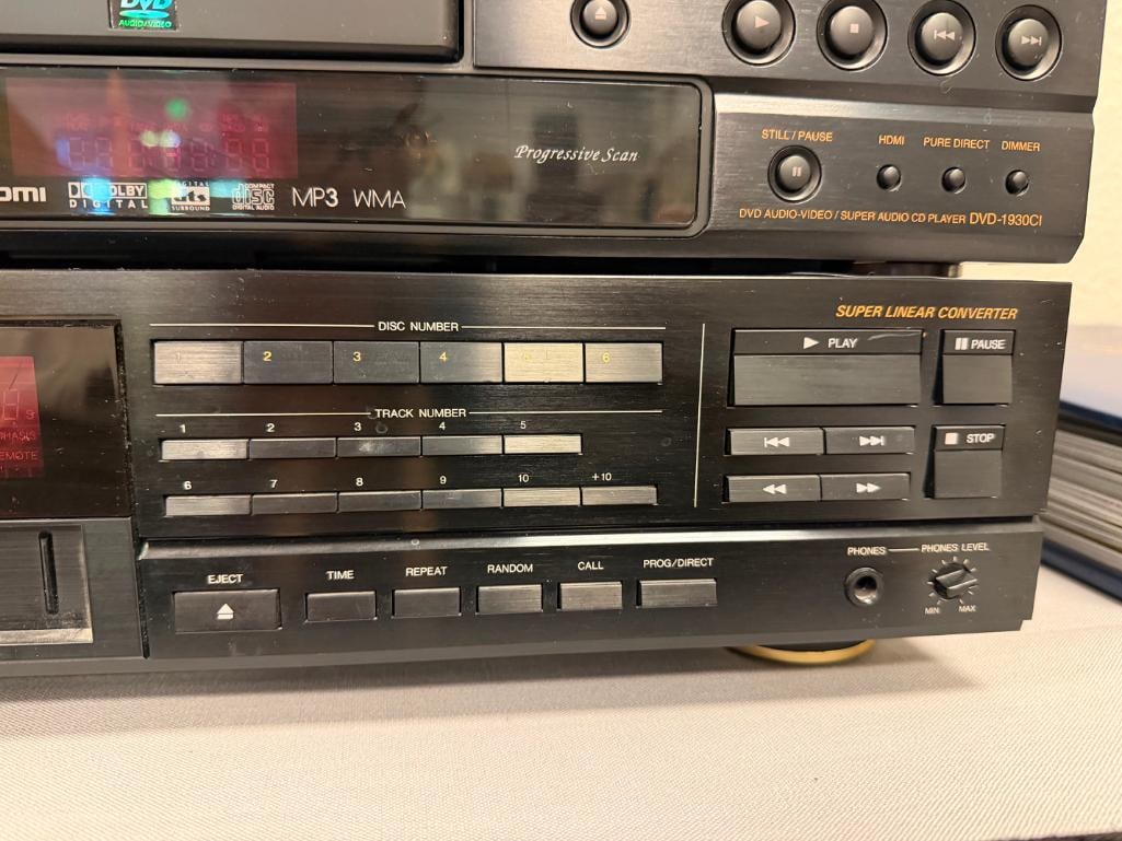 DENON CD AUTO CHANGER DCM-555 AND DENON SUPER AUDIO CD PLAYER DVD-1930CI - 7