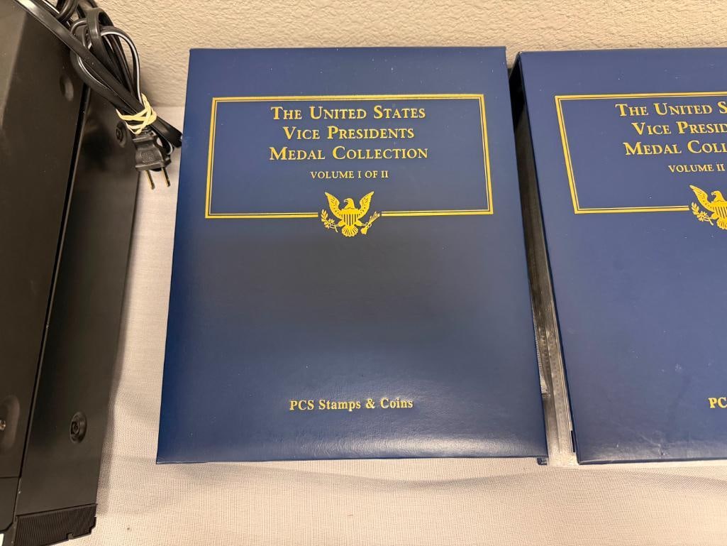 THE UNITED STATES VICE PRESIDENTS MEDAL COLLECTION VOL I & II PCS STAMPS AND COINS - 3