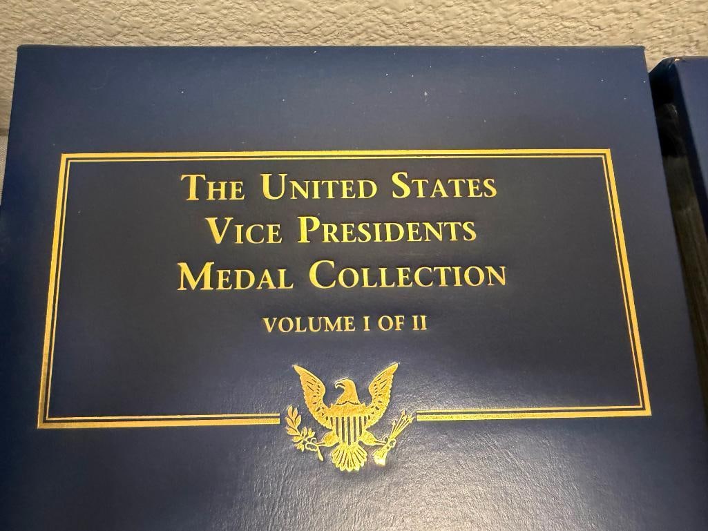 THE UNITED STATES VICE PRESIDENTS MEDAL COLLECTION VOL I & II PCS STAMPS AND COINS - 4