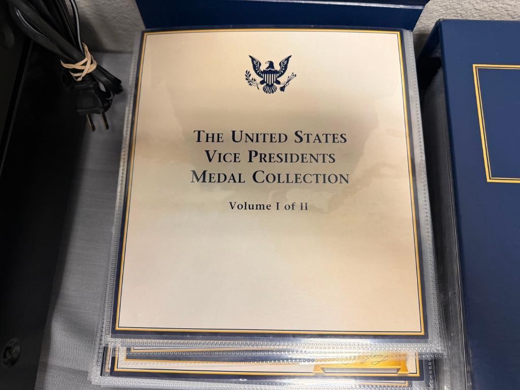 THE UNITED STATES VICE PRESIDENTS MEDAL COLLECTION VOL I & II PCS STAMPS AND COINS - 6