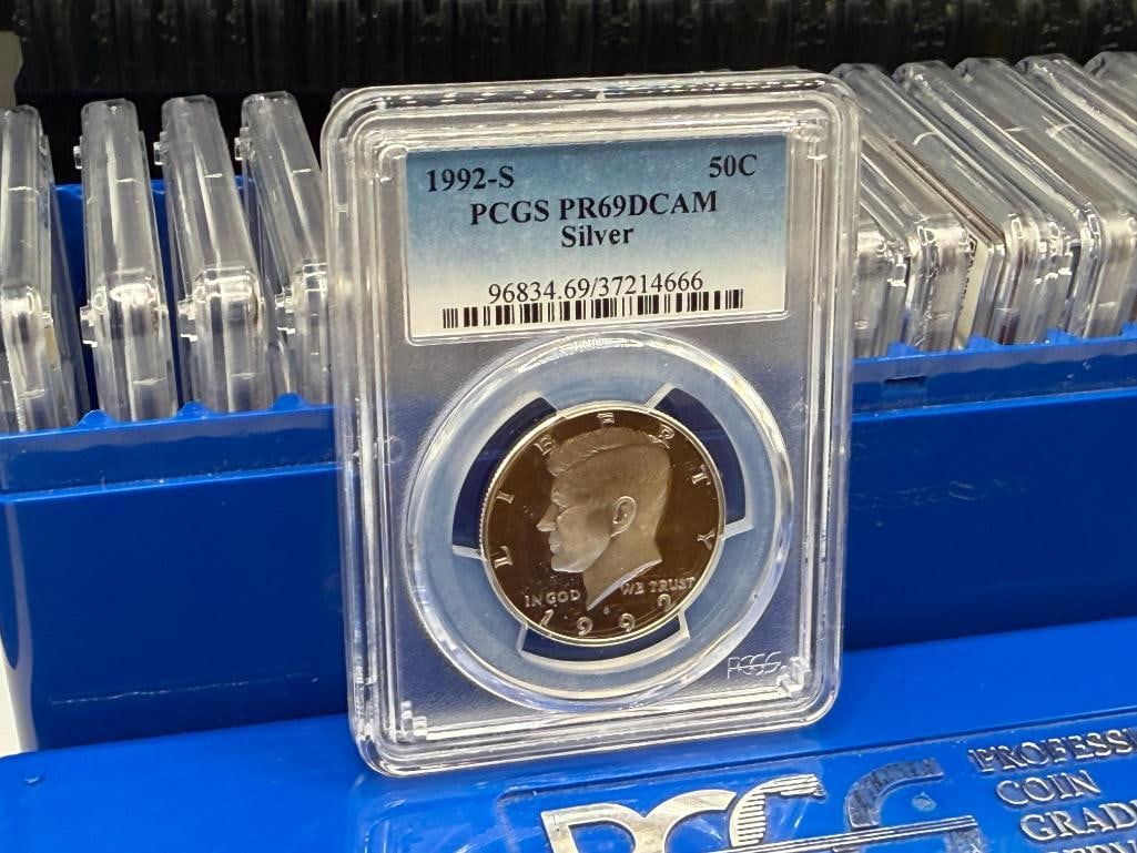 KENNEDY SILVER HALF DOLLAR PROOF COLLECTION FEATURING 1992-S TO 2011-S KENNEDY HALF DOLLARS - 14