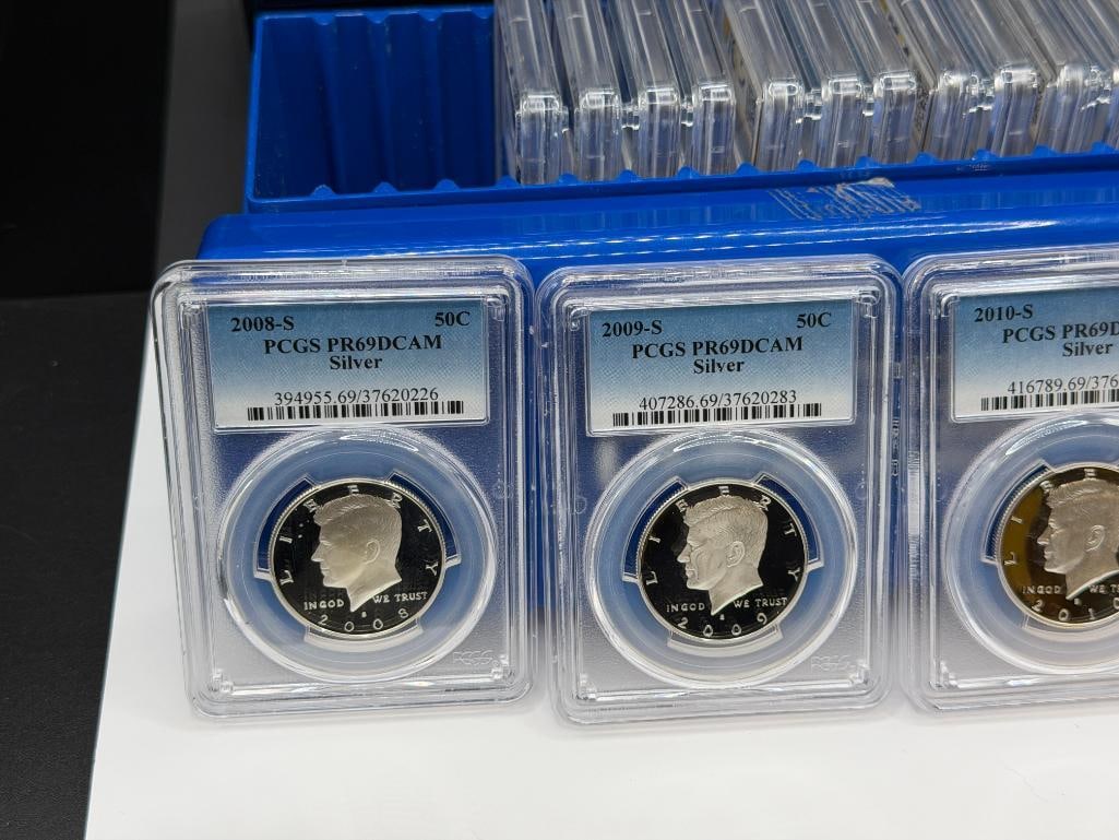 KENNEDY SILVER HALF DOLLAR PROOF COLLECTION FEATURING 1992-S TO 2011-S KENNEDY HALF DOLLARS - 2