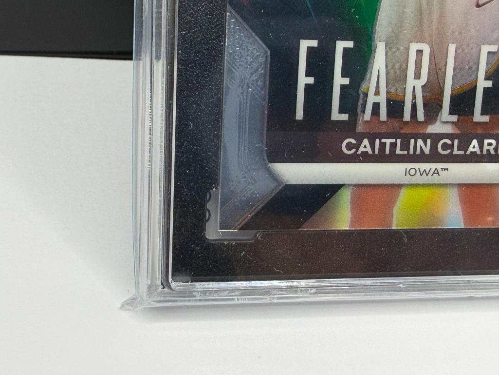 2024 PANINI CAITLIN CLARK COL. F1 CAITLIN CLARK IOWA FEARLESS PANINI PRIZM BASEKTBALL CARD SGC 9.5+ - 4