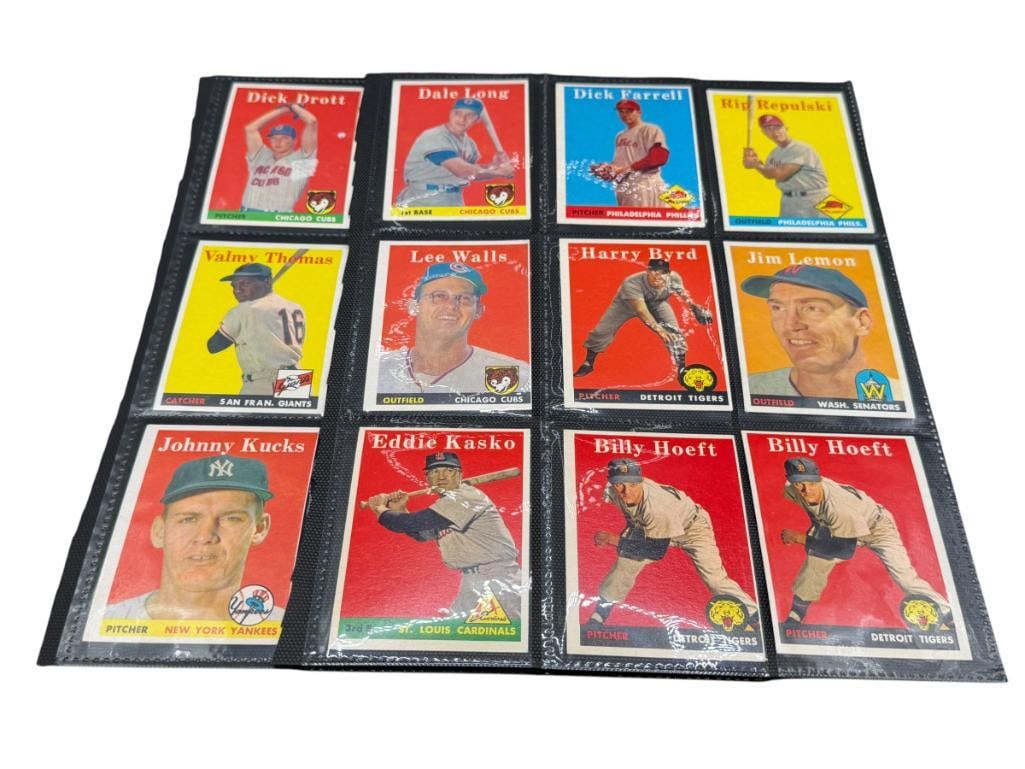 36 RARE 1958 TOPPS BASEBALL CARDS FEATURING A VARIETY OF PLAYERS AND TEAMS (1 of 20)