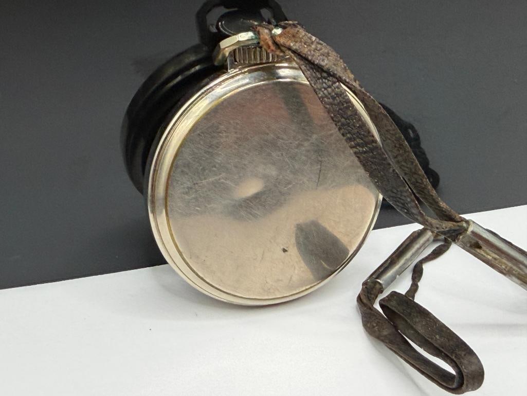 VINTAGE WESTCLOX POCKET BEN SILVER TONE OPEN FACE POCKET WATCH - 6