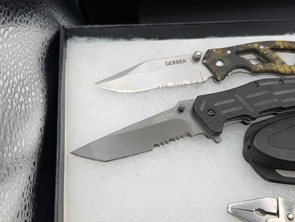 16 COLELCTIBLE KNIVES AND POCKET KNIVES INCLUDING SCHRARE OLD TIMER, FISH KNIFE, GERBER, AND MORE - 7