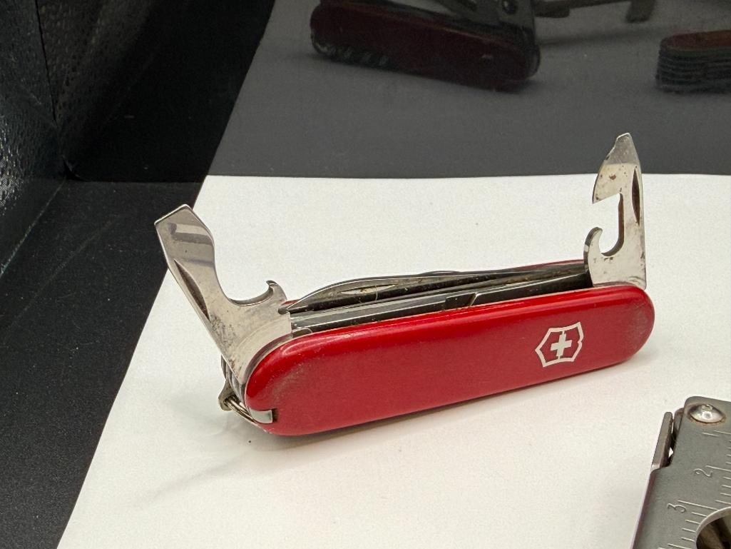 GERBER UTILITY TOOL, VICTRONIX SWISS ARMY KNIFE MULTI-TOOL, AND SHEFFIELD STAINLESS STEEL MULTI-T... - 7