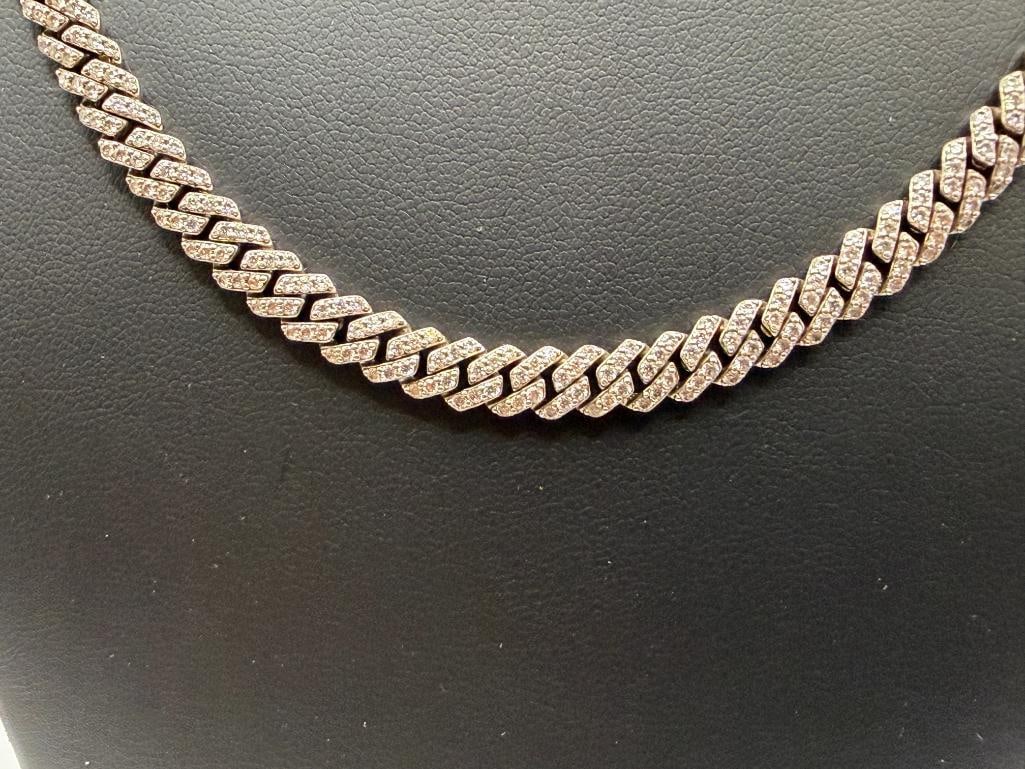 STERLLING SILVER MOISSANITE FASHION NECKLACE - 2