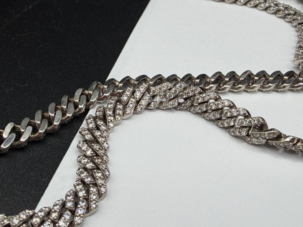 STERLLING SILVER MOISSANITE FASHION NECKLACE - 3