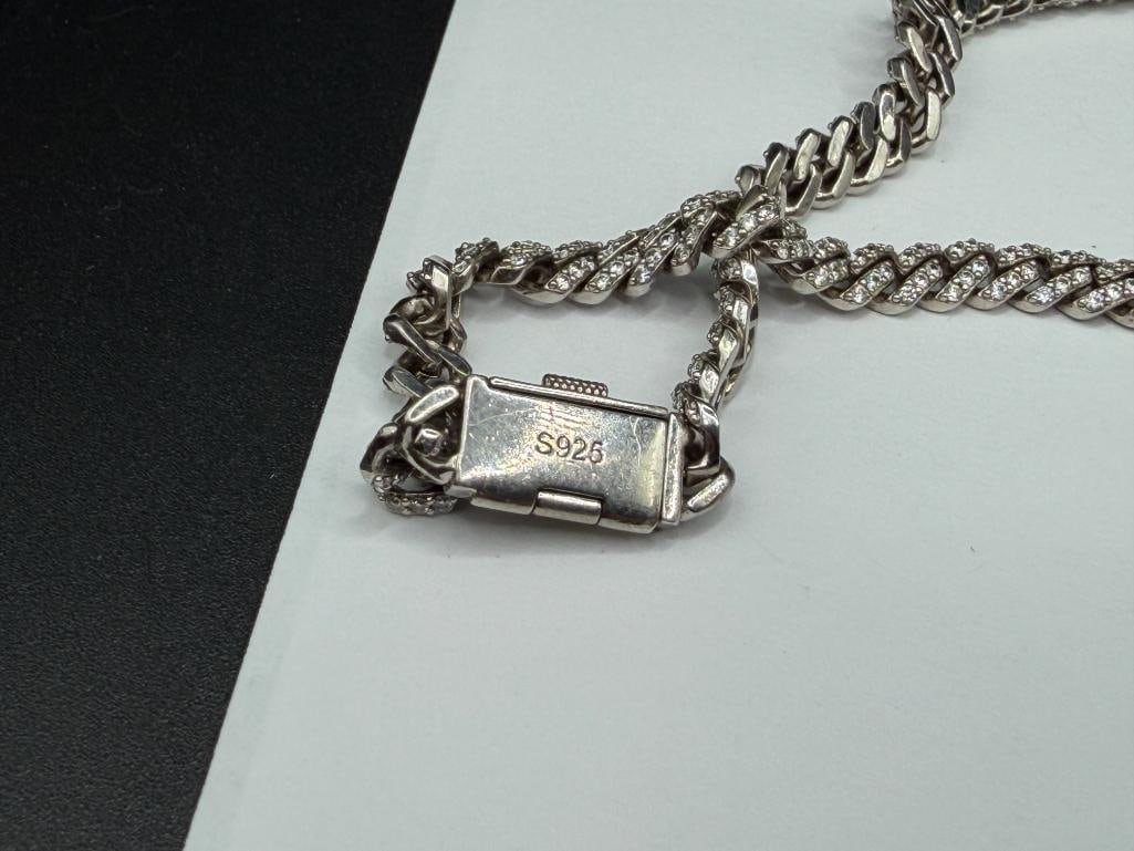 STERLLING SILVER MOISSANITE FASHION NECKLACE - 5