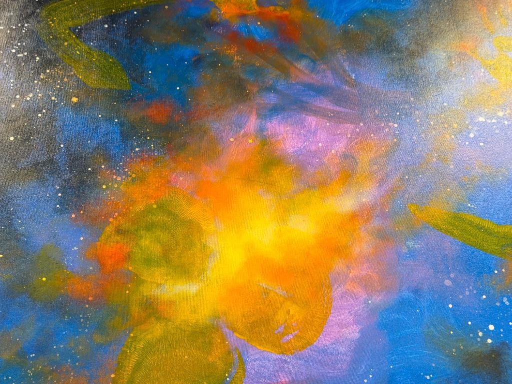 ZLOKOVICH ORIGINAL OIL ON CANVAS ABSTRACT PAINTING POSSIBLY JIM ZLOKOVICH - 3