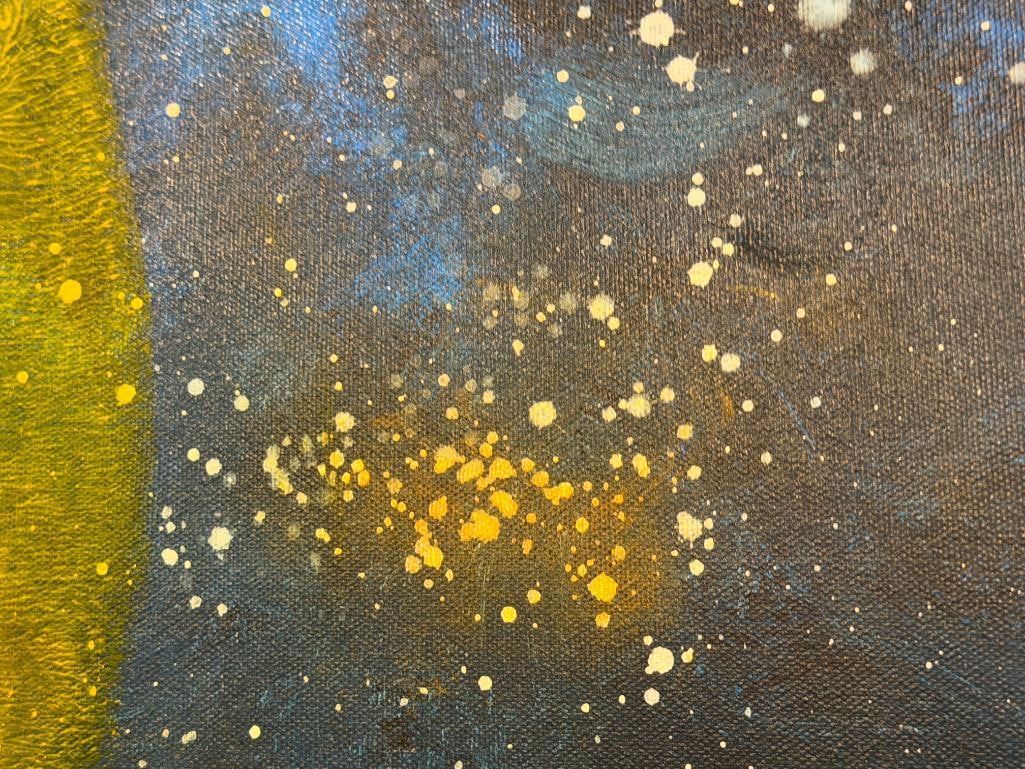 ZLOKOVICH ORIGINAL OIL ON CANVAS ABSTRACT PAINTING POSSIBLY JIM ZLOKOVICH - 5
