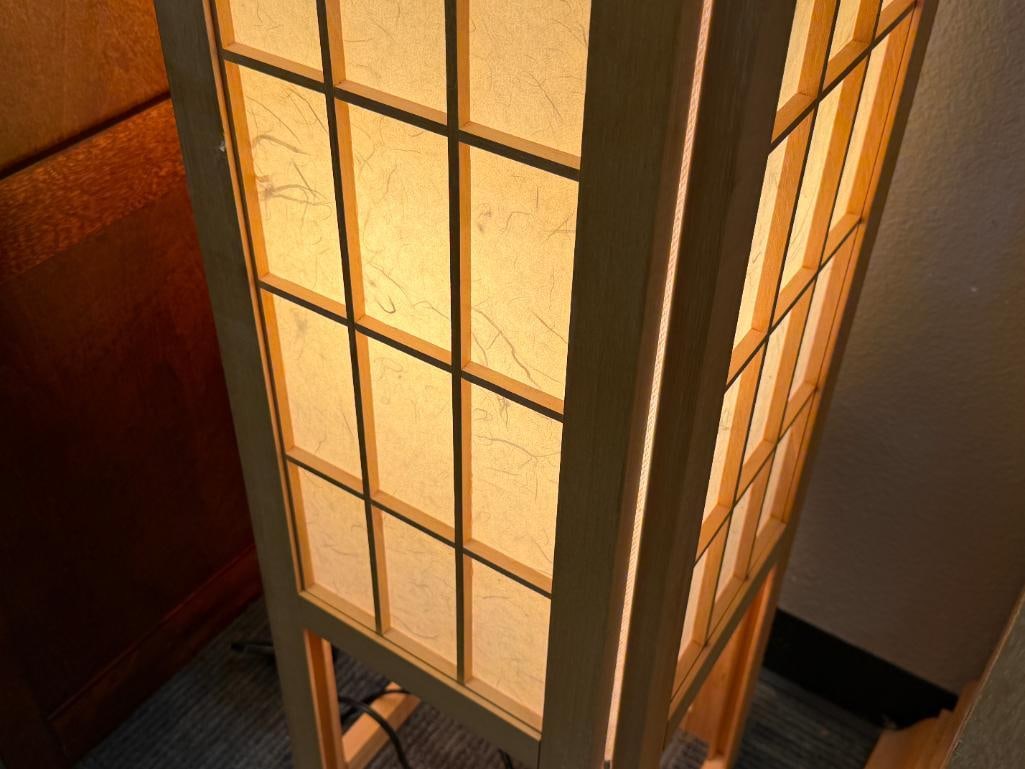 JAPANESE INSPIRED FLOOR LANTERN LAMP - 6