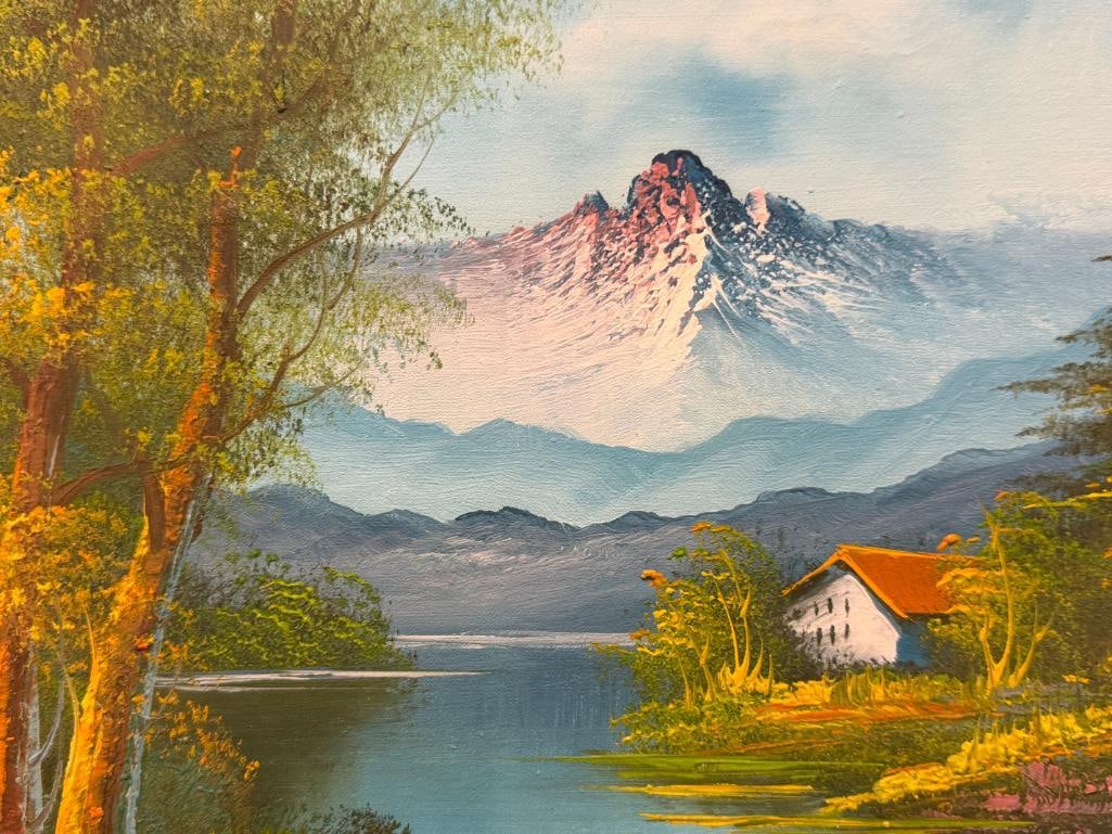TINO WONG ORIGINAL OIL ON CANVAS LANDSCAPE PAINTING - 2