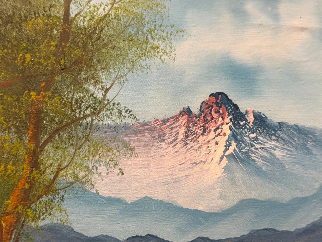 TINO WONG ORIGINAL OIL ON CANVAS LANDSCAPE PAINTING - 4