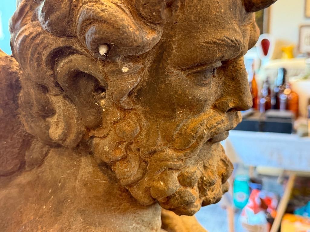LIFE-SIZE SOLID CONCRETE SCULPTURE OF MYTHICAL HERO HERCULES - 11