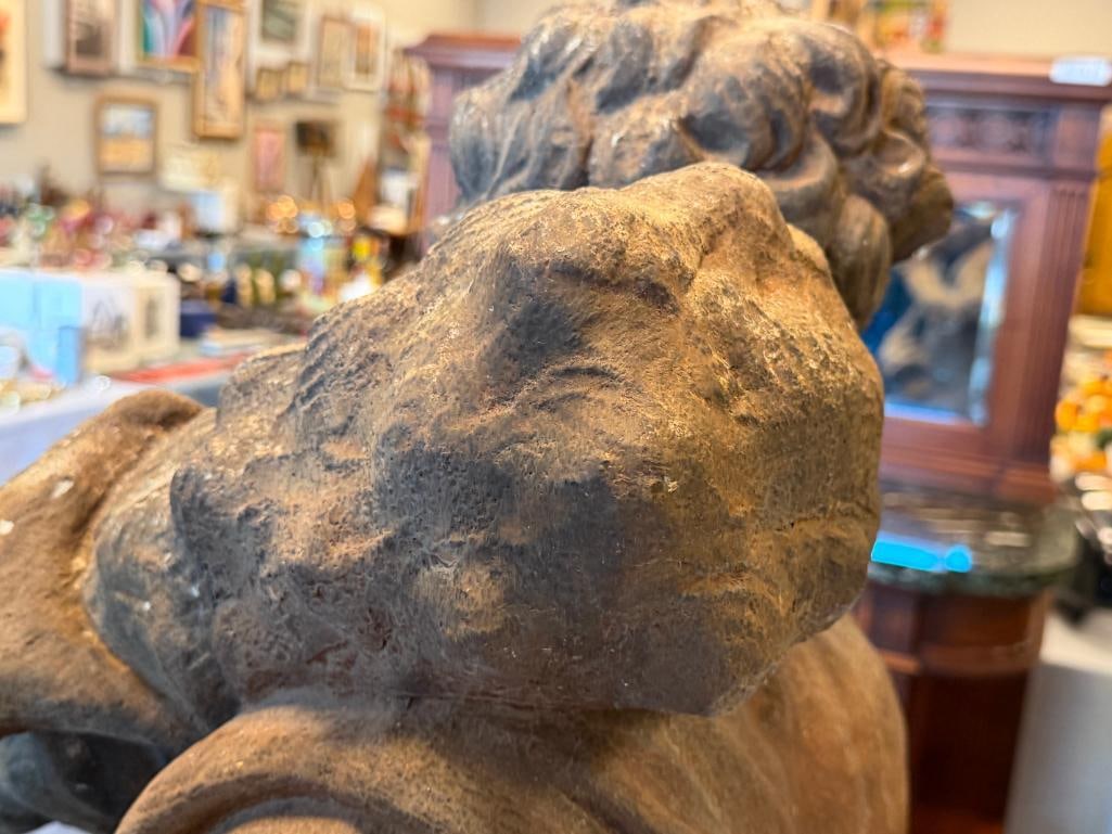 LIFE-SIZE SOLID CONCRETE SCULPTURE OF MYTHICAL HERO HERCULES - 14
