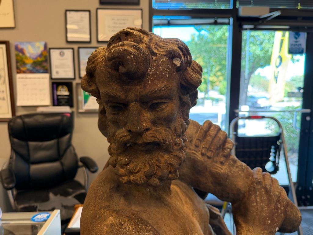 LIFE-SIZE SOLID CONCRETE SCULPTURE OF MYTHICAL HERO HERCULES - 3