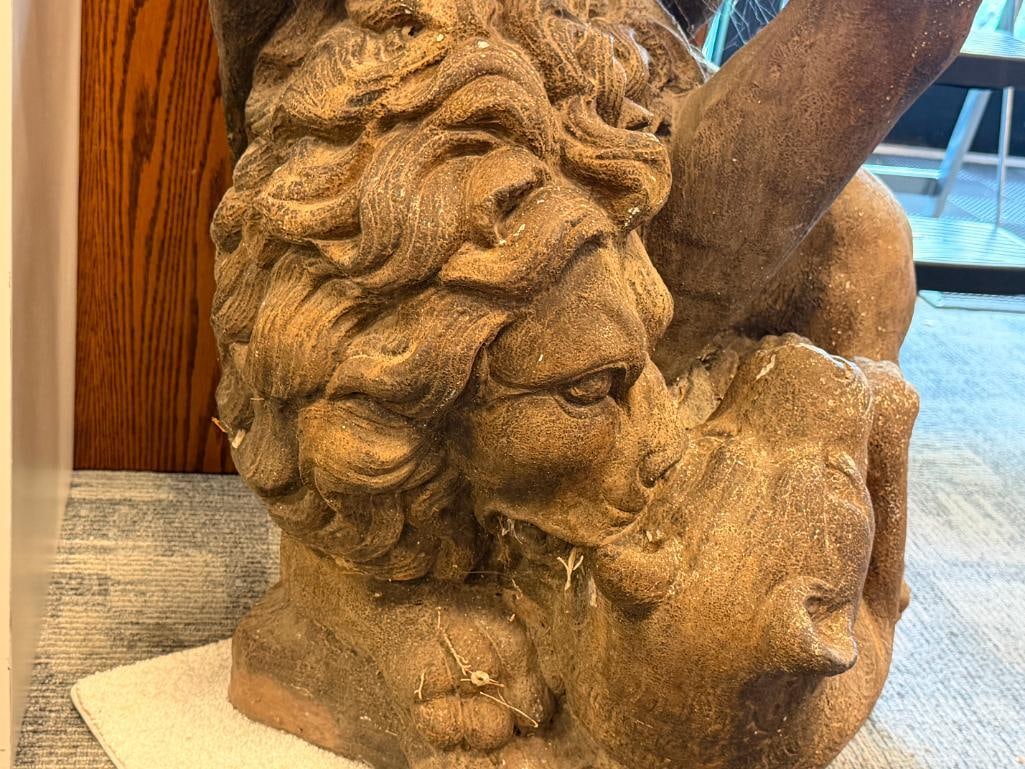 LIFE-SIZE SOLID CONCRETE SCULPTURE OF MYTHICAL HERO HERCULES - 8