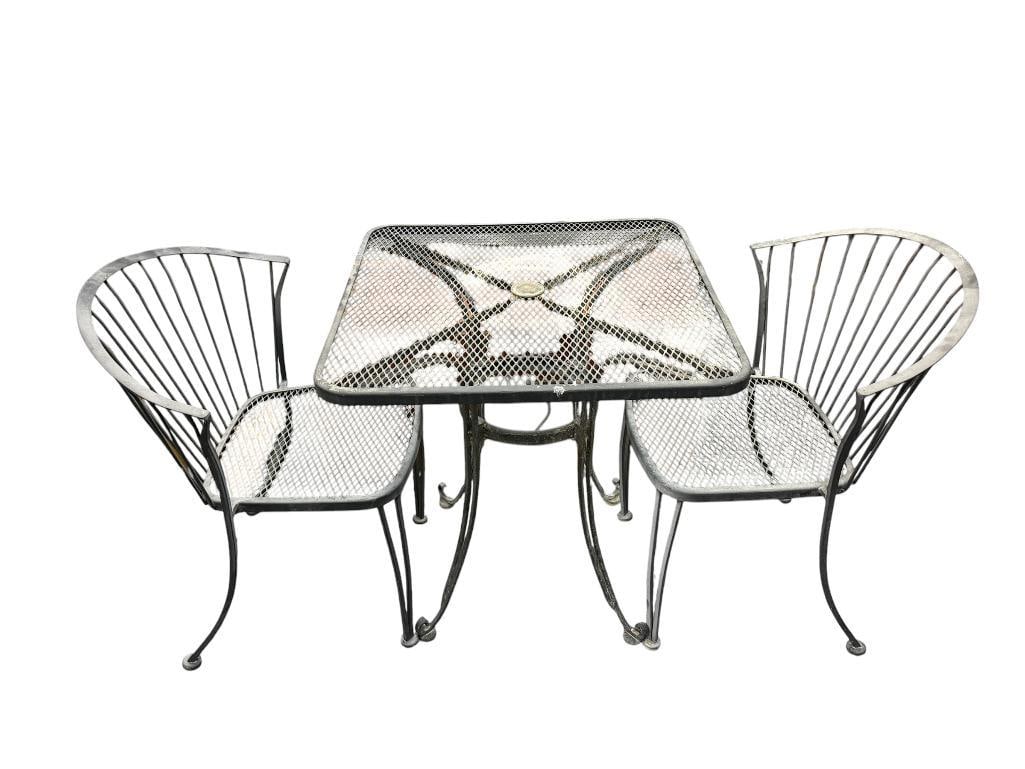 THREE PIECE OUTDOOR / GARDEN MESH BISTRO SET (1 of 13)
