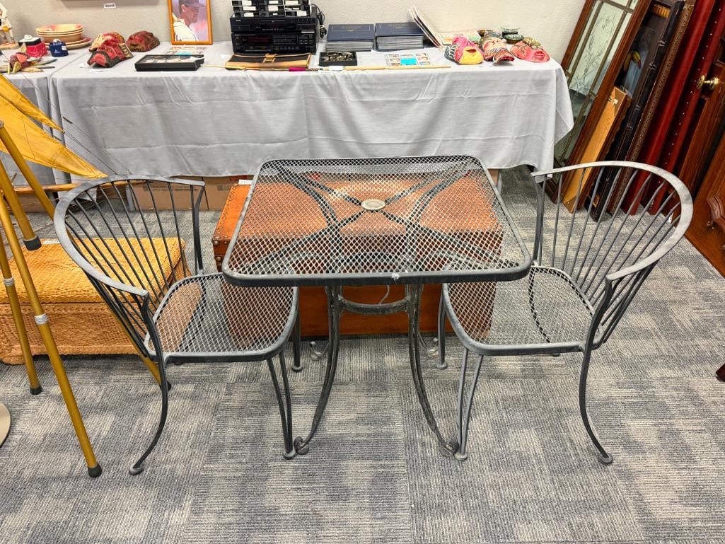 THREE PIECE OUTDOOR / GARDEN MESH BISTRO SET - 2