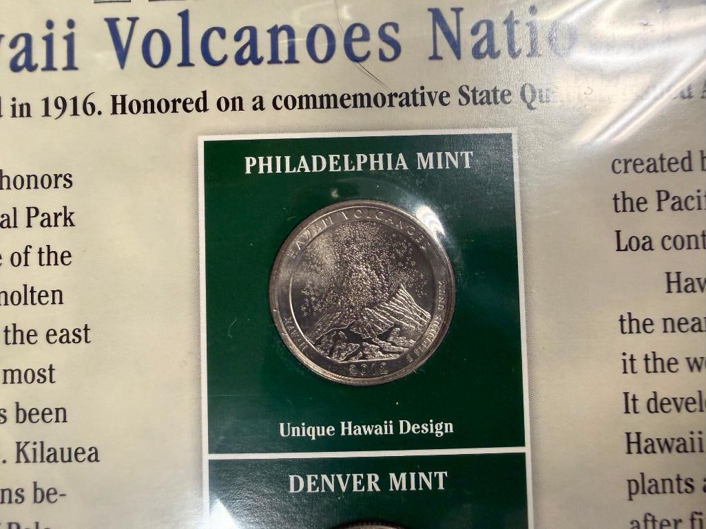 U.S. STATE QUARTERS COLLECTION SERIES I & II PCS STAMPS & COINS - 16