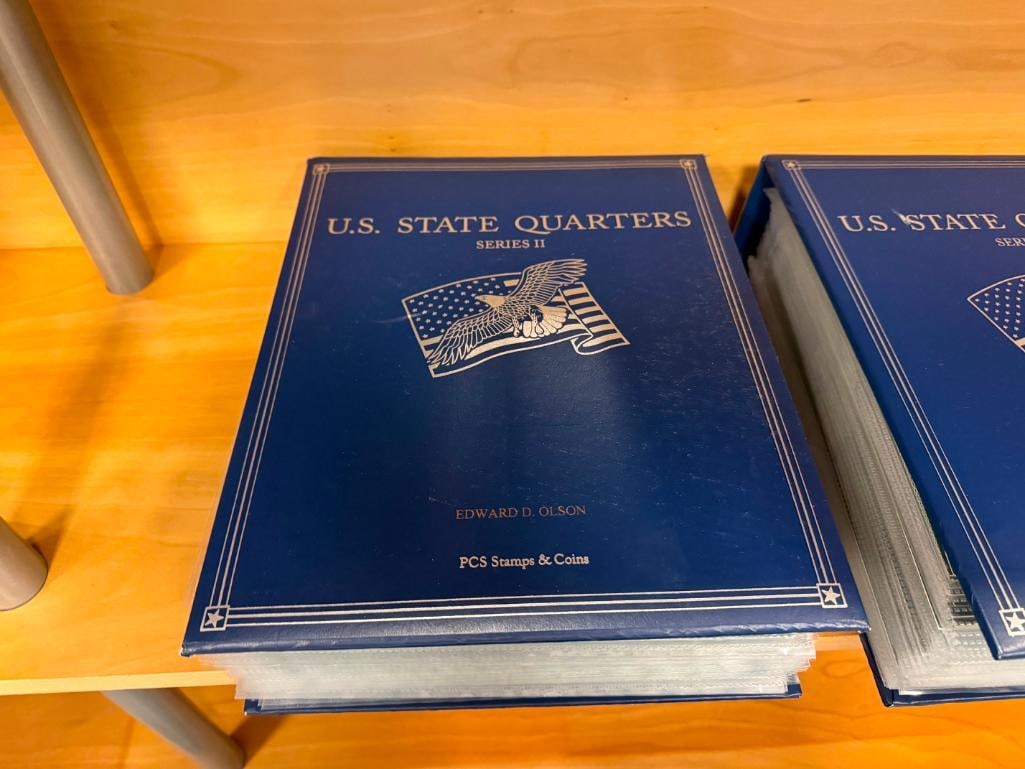U.S. STATE QUARTERS COLLECTION SERIES I & II PCS STAMPS & COINS - 3