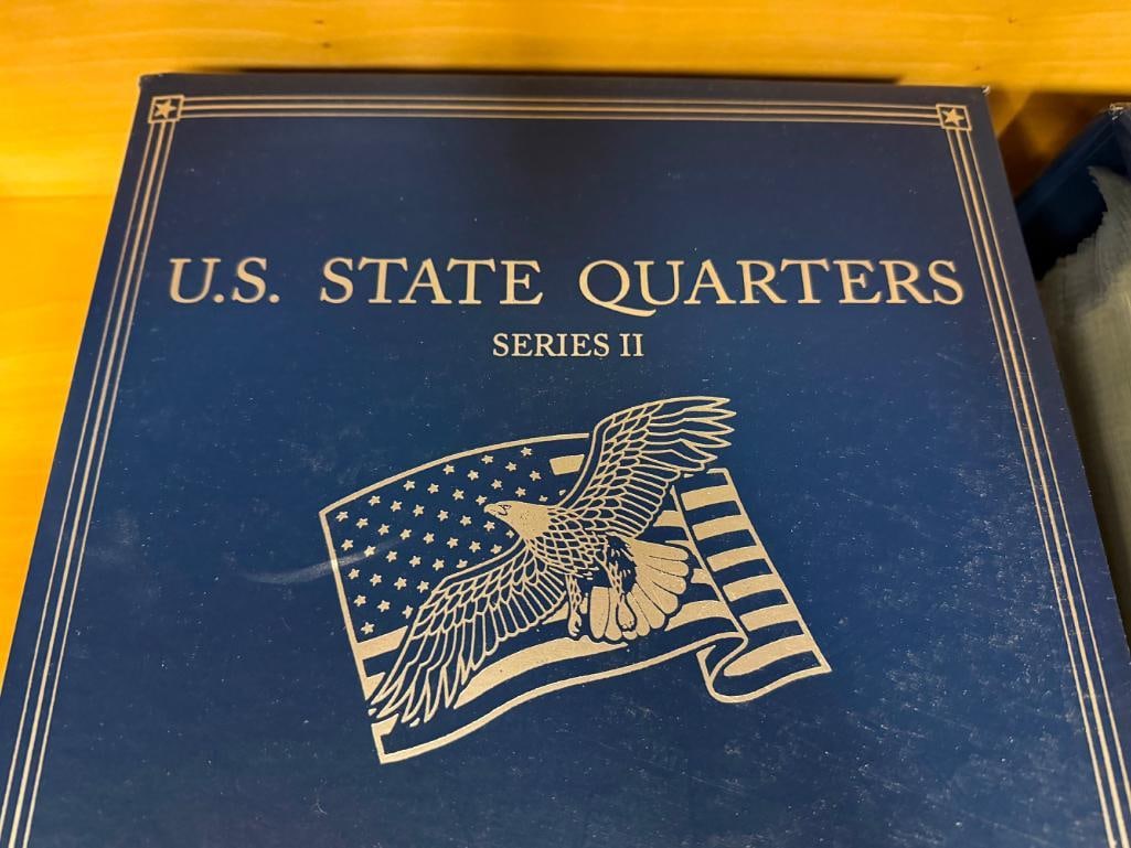 U.S. STATE QUARTERS COLLECTION SERIES I & II PCS STAMPS & COINS - 4