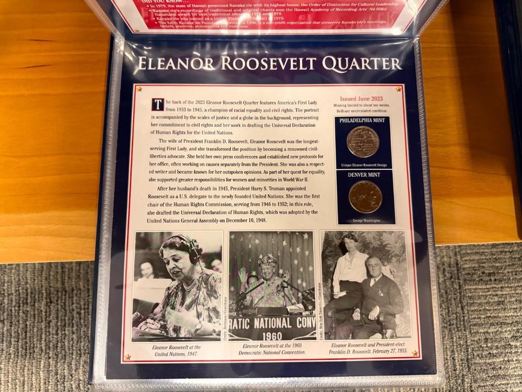 THE CELEBRATING AMERICA COIN COLLECTION VOL I AND 100 YEARS OF LINCOLN COINS & STAMPS - 10
