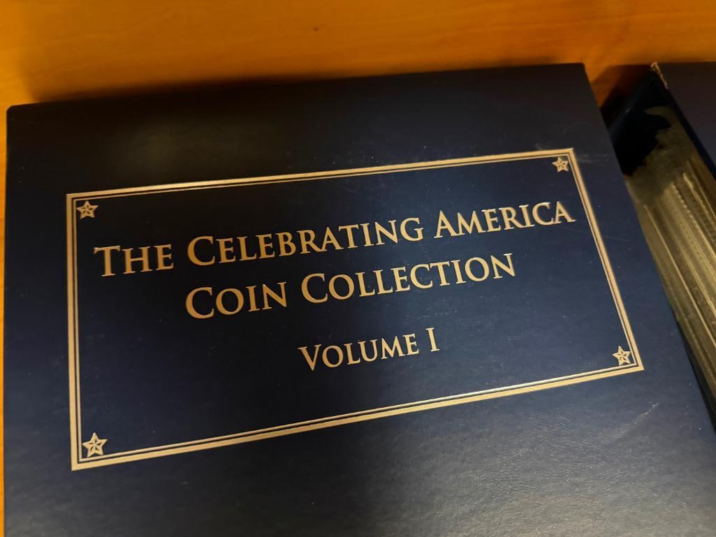 THE CELEBRATING AMERICA COIN COLLECTION VOL I AND 100 YEARS OF LINCOLN COINS & STAMPS - 4