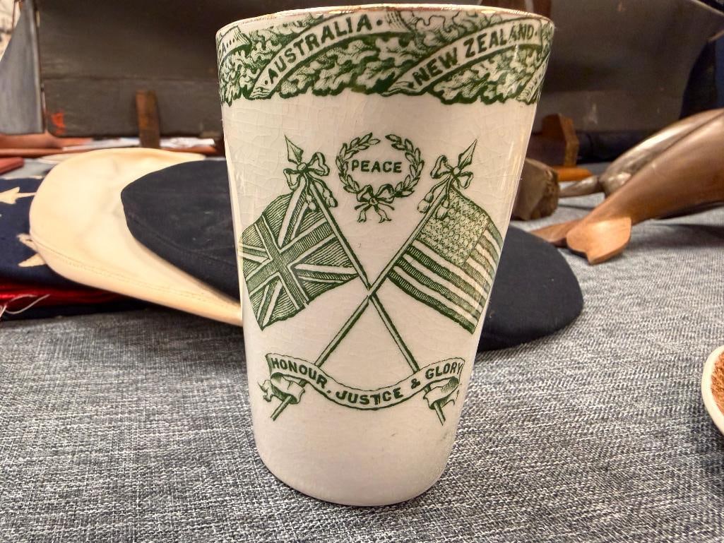 T.G. GREEN & CO AND ROYAL ART POTTERY EUROPEAN CHINA PLATE & CUP - 5