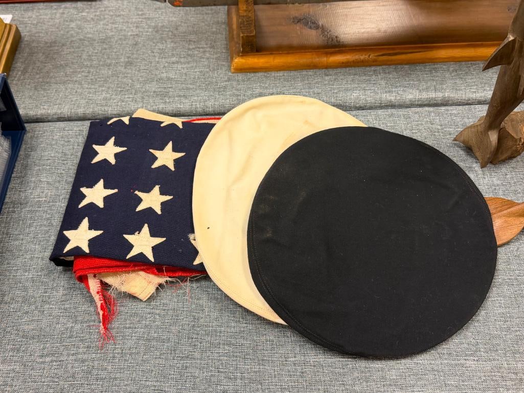 VINTAGE WWII ERA MARE ISLAND NAVY AMERICAN FLAG MADE IN MARE ISLAND SHIP YARD IN VALLEJO, CA NO. 11 - 2