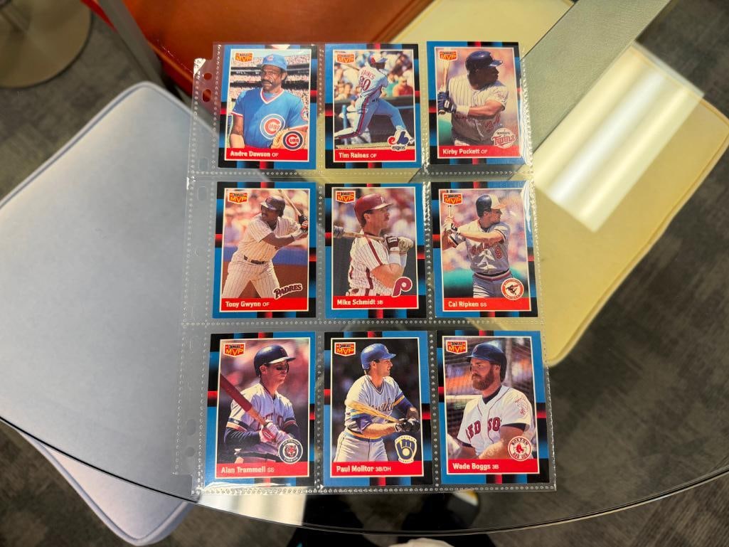 1987 LEAF MVP HALL OF FAME BASEBALL CARDS TONY GWYNN, MIKE SCHMIDT, CAL RIPKEN, WADE BOGGS, ETC. - 2