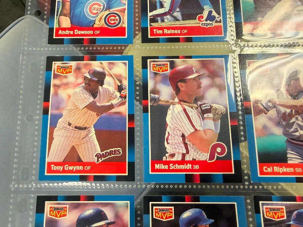 1987 LEAF MVP HALL OF FAME BASEBALL CARDS TONY GWYNN, MIKE SCHMIDT, CAL RIPKEN, WADE BOGGS, ETC. - 4