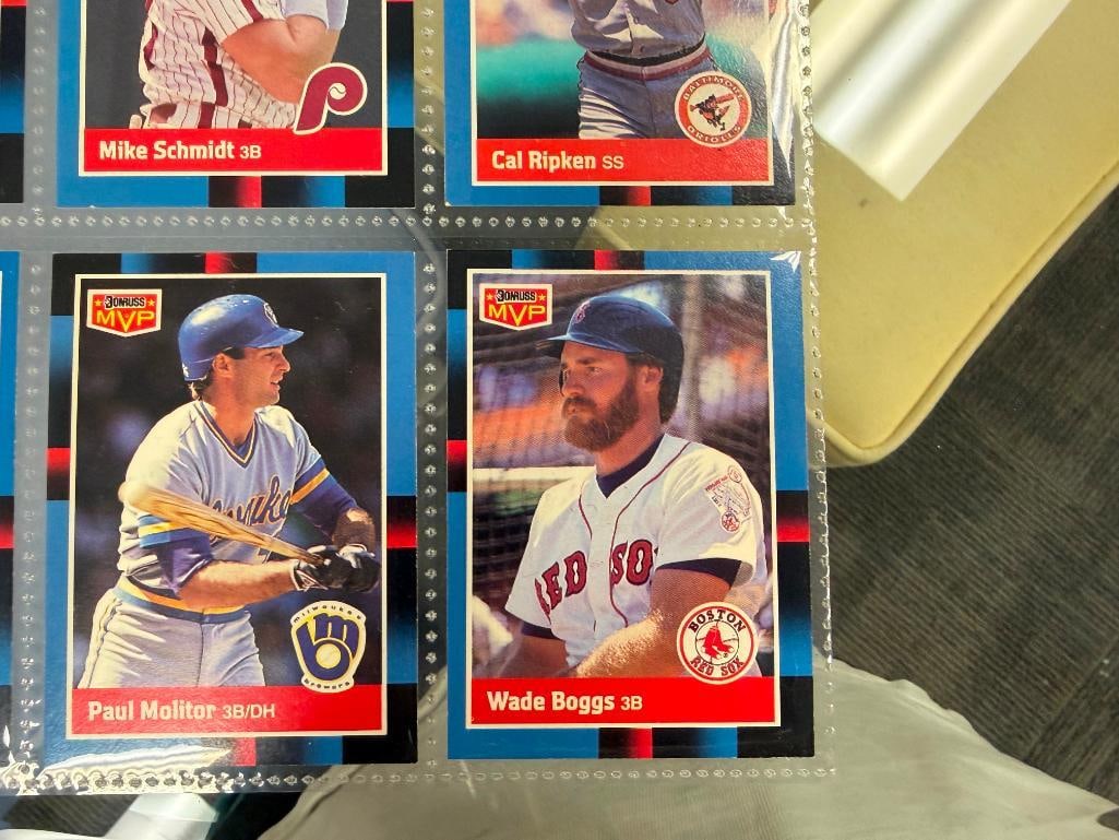 1987 LEAF MVP HALL OF FAME BASEBALL CARDS TONY GWYNN, MIKE SCHMIDT, CAL RIPKEN, WADE BOGGS, ETC. - 6