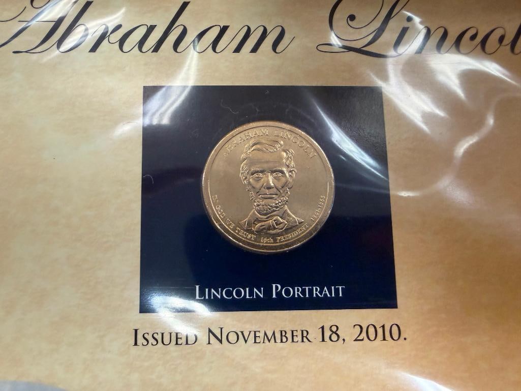 THE UNITED STATES PRESIDENTS COIN COLLECTION VOL. I & II PCS STAMPS & COIN - 10