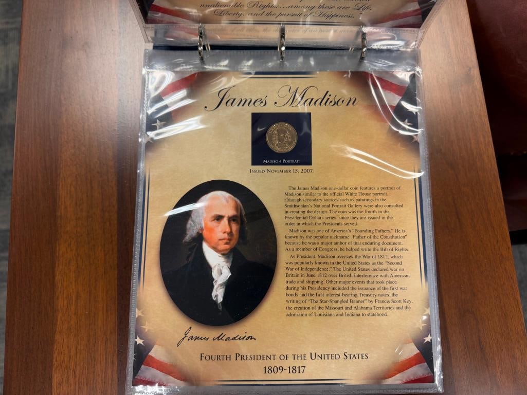 THE UNITED STATES PRESIDENTS COIN COLLECTION VOL. I & II PCS STAMPS & COIN - 11
