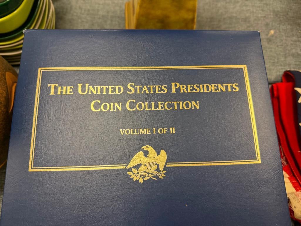 THE UNITED STATES PRESIDENTS COIN COLLECTION VOL. I & II PCS STAMPS & COIN - 3