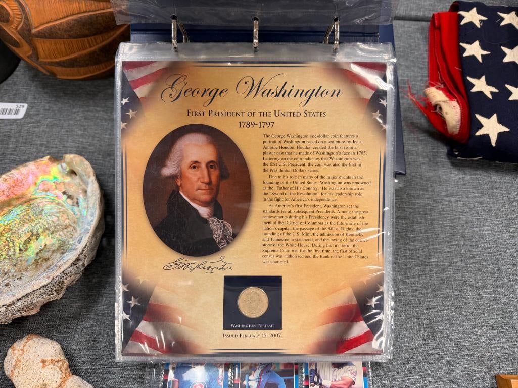THE UNITED STATES PRESIDENTS COIN COLLECTION VOL. I & II PCS STAMPS & COIN - 5