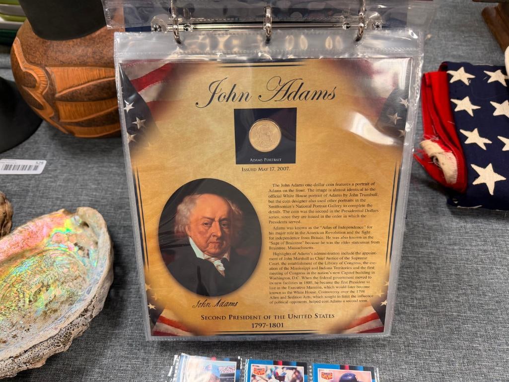 THE UNITED STATES PRESIDENTS COIN COLLECTION VOL. I & II PCS STAMPS & COIN - 6