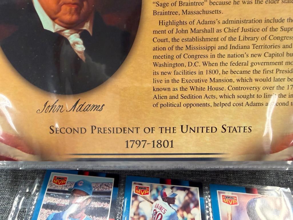 THE UNITED STATES PRESIDENTS COIN COLLECTION VOL. I & II PCS STAMPS & COIN - 8