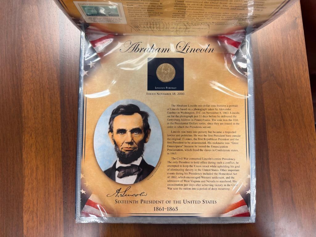 THE UNITED STATES PRESIDENTS COIN COLLECTION VOL. I & II PCS STAMPS & COIN - 9