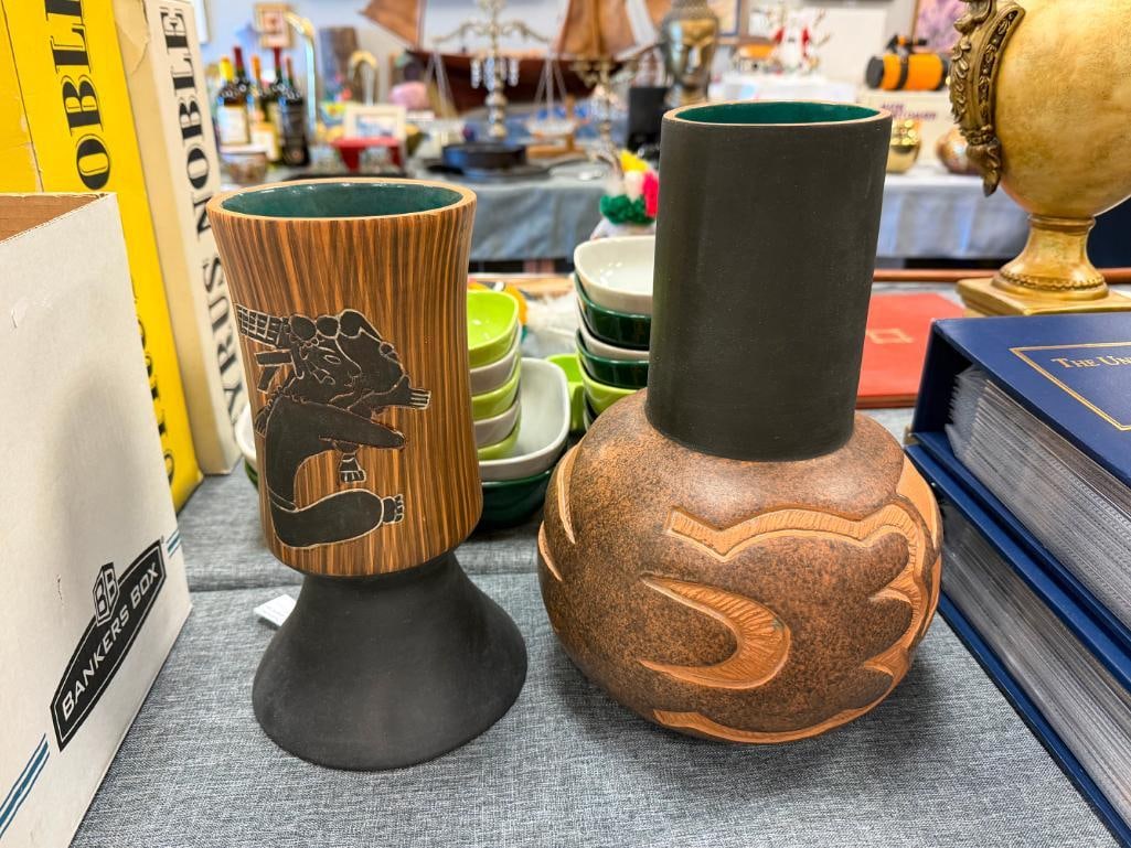 TERRACOTTA DECORATIVE POTTERY VASES - 2