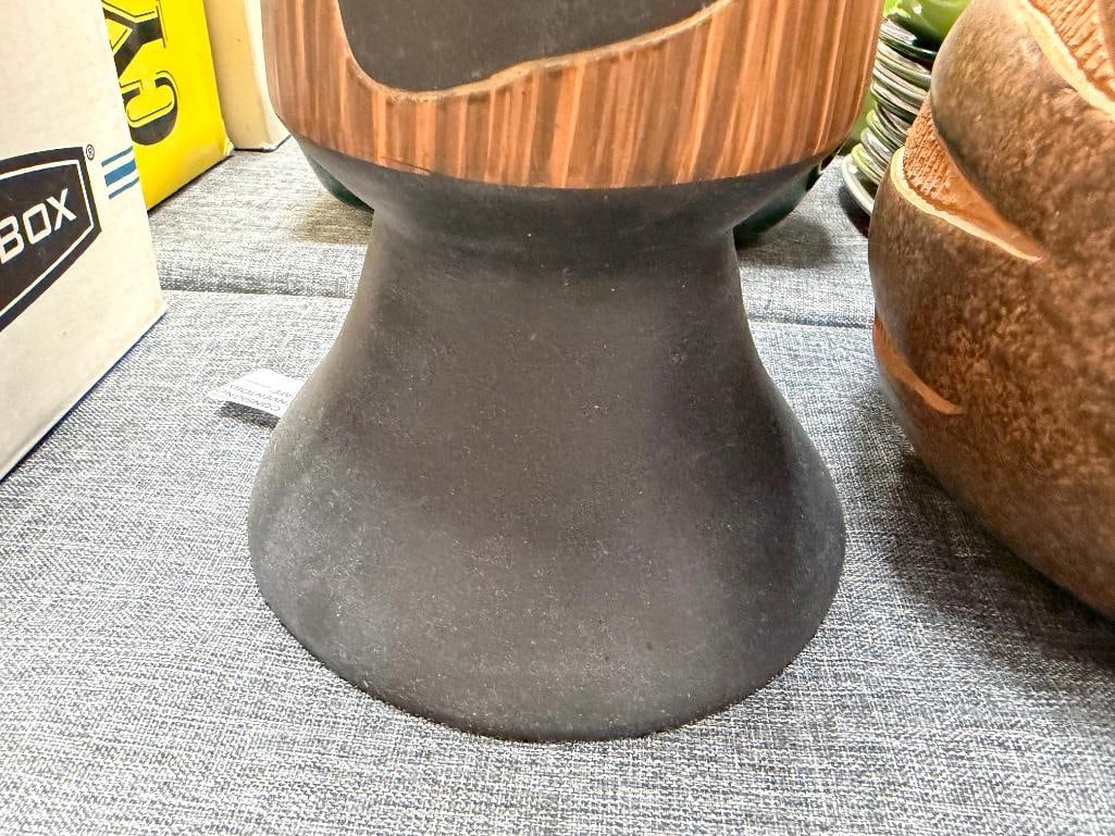 TERRACOTTA DECORATIVE POTTERY VASES - 5