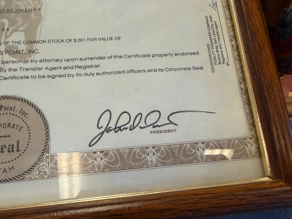 1985 STRONG POINT INC 50,000,000 SHARES STOCK CERTIFICATE NO. 3499 - 5