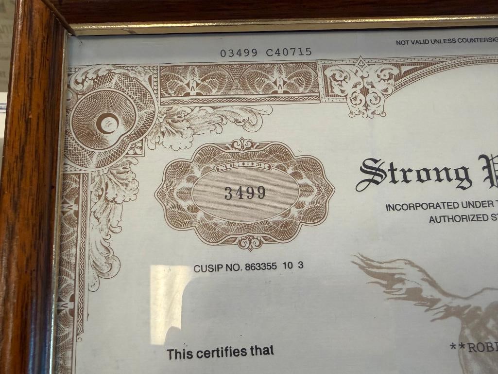 1985 STRONG POINT INC 50,000,000 SHARES STOCK CERTIFICATE NO. 3499 - 7